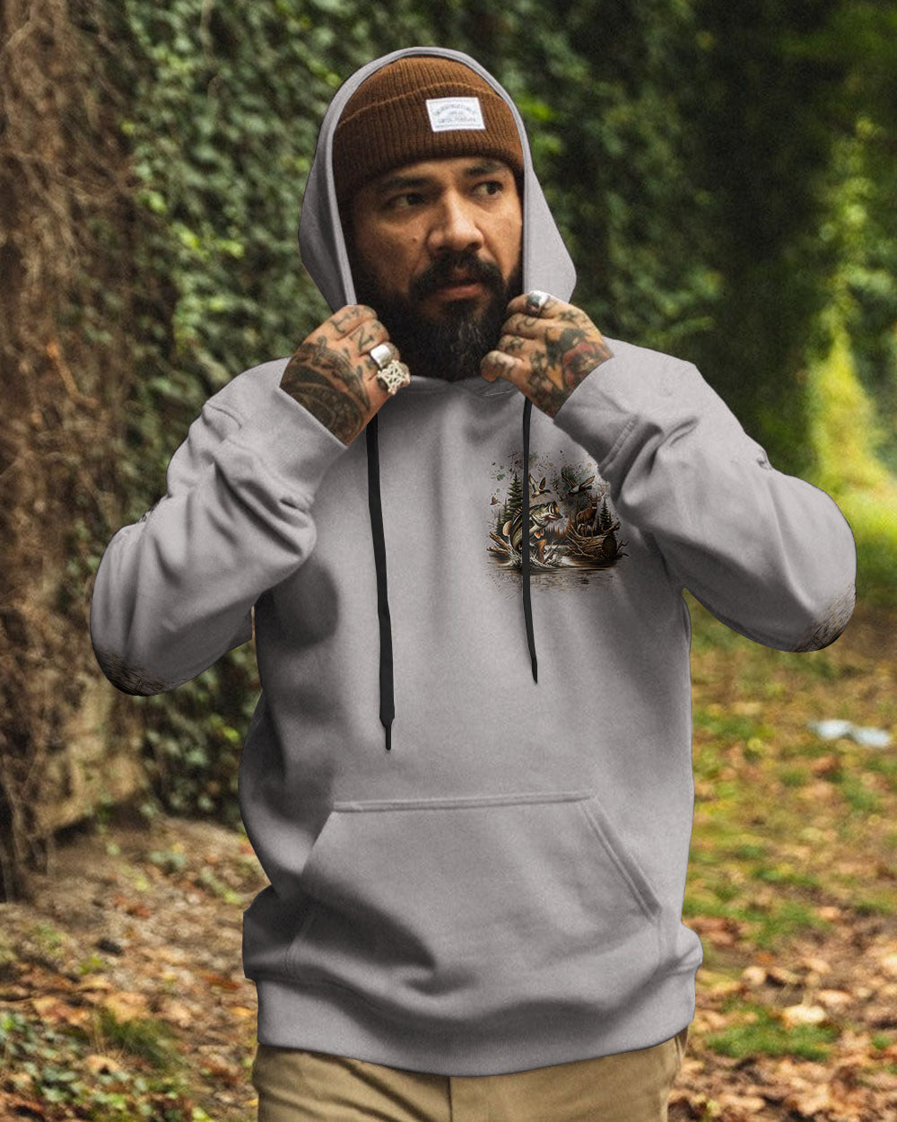 THE CLOSER I GET TO NATURE HUNTING FISHING ALL OVER PRINT - YHLN2511242