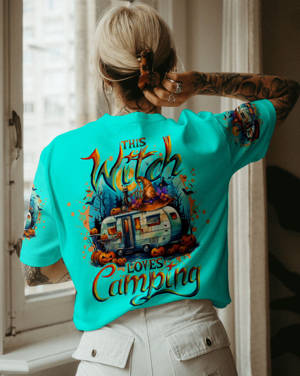 THIS WITCH LOVES CAMPING HALLOWEEN ALL OVER PRINT - TLNO1208232