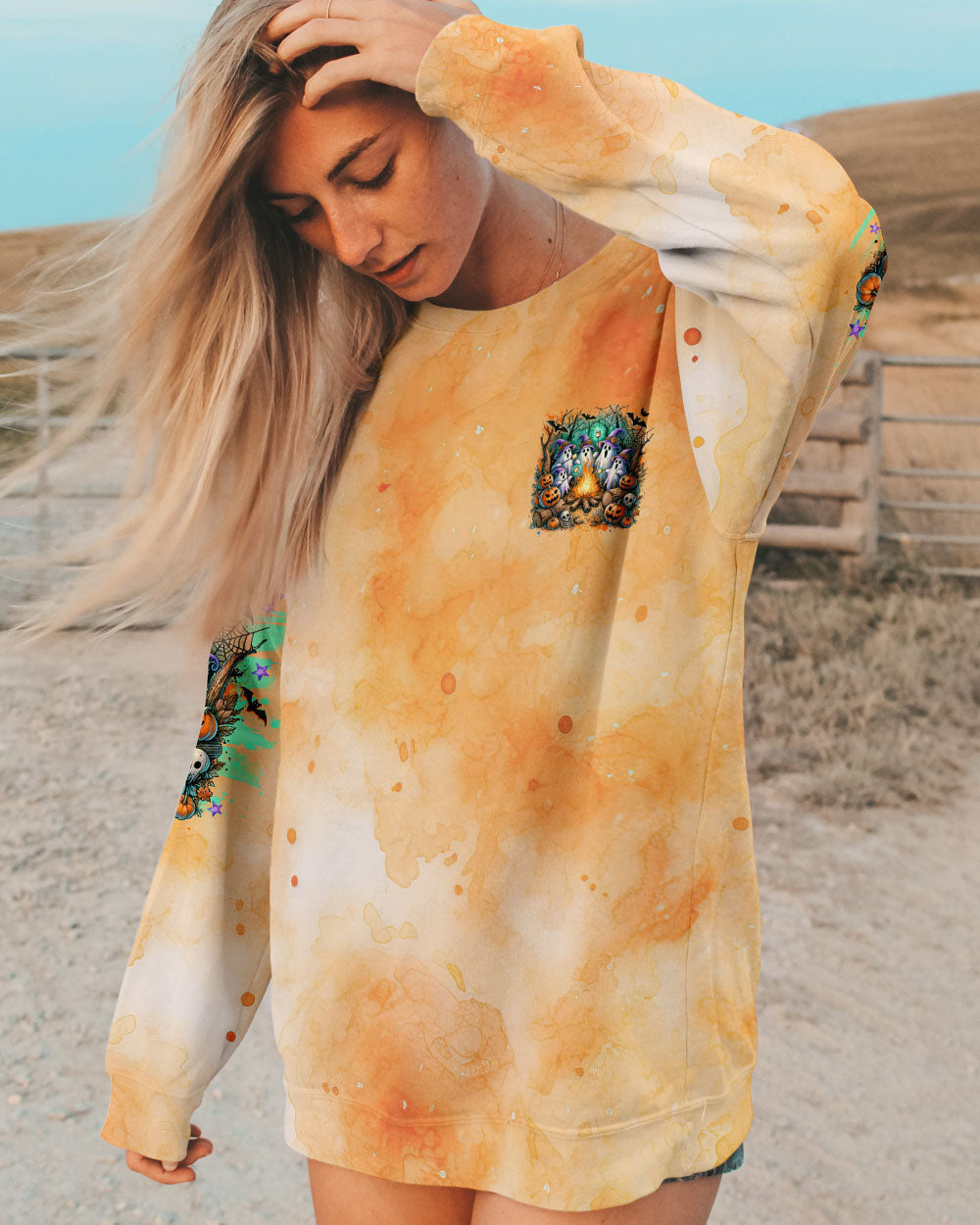 MAKING MEMORIES ONE CAMPFIRE AT A TIME BOOS HALLOWEEN ALL OVER PRINT - TLNO1209243