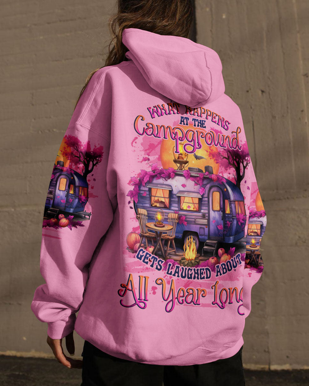 WHAT HAPPENS AT THE CAMPGROUND ALL OVER PRINT - TLNO1708231