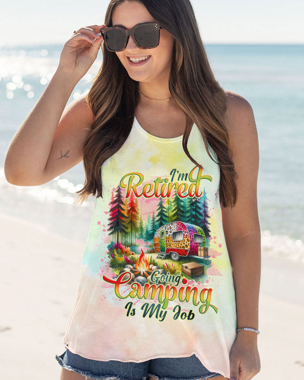I'M RETIRED GOING CAMPING ALL OVER PRINT - TLNO1710231