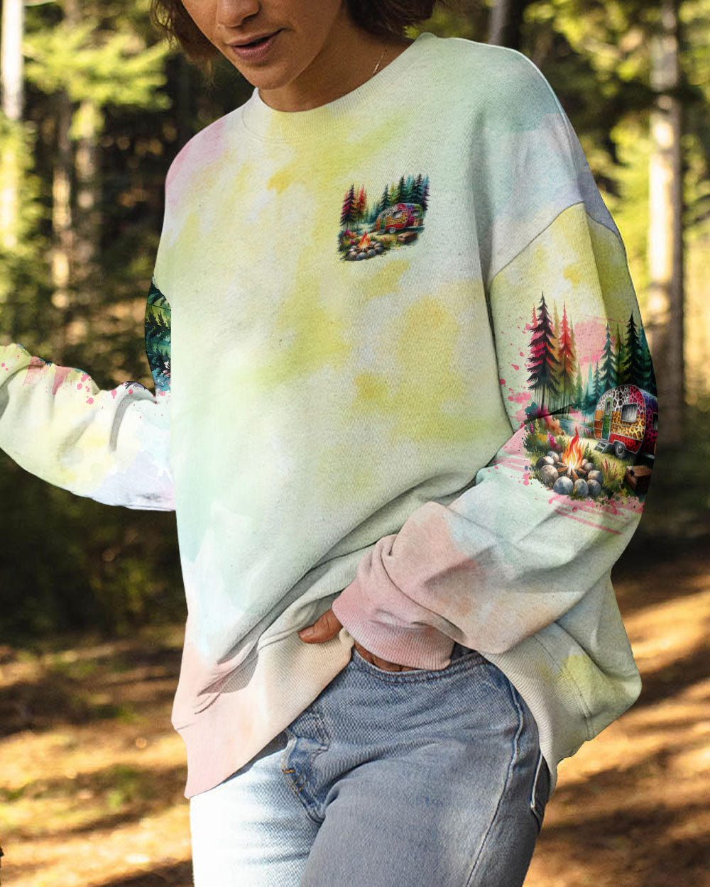 I'M RETIRED GOING CAMPING ALL OVER PRINT - TLNO1710231