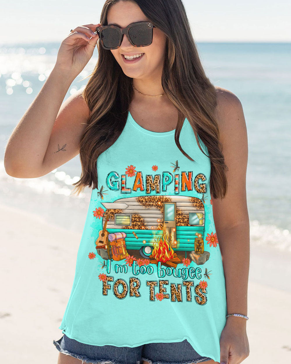 GLAMPING I'M TOO BOUGEE ALL OVER PRINT - TLNO1907233
