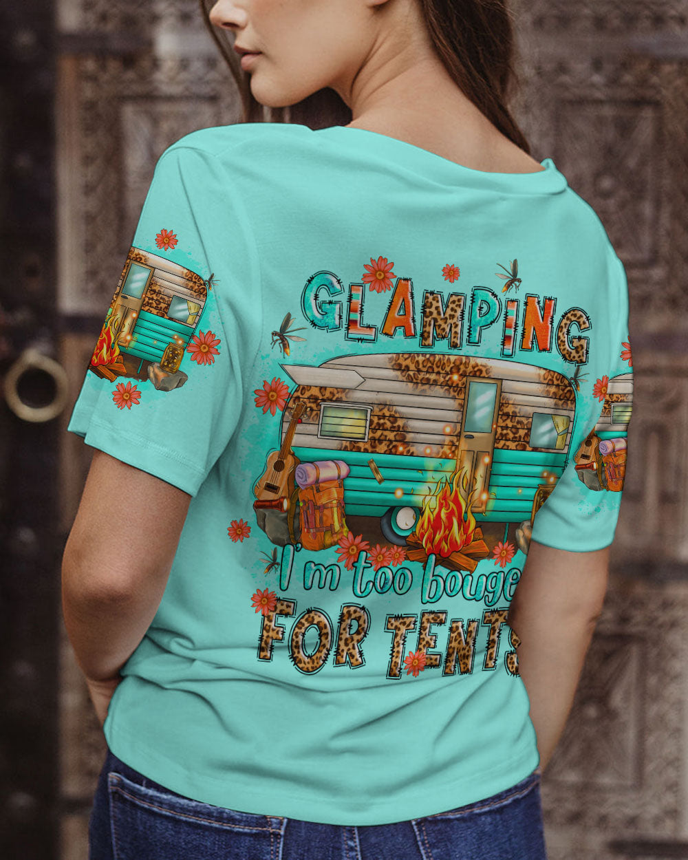 GLAMPING I'M TOO BOUGEE ALL OVER PRINT - TLNO1907233