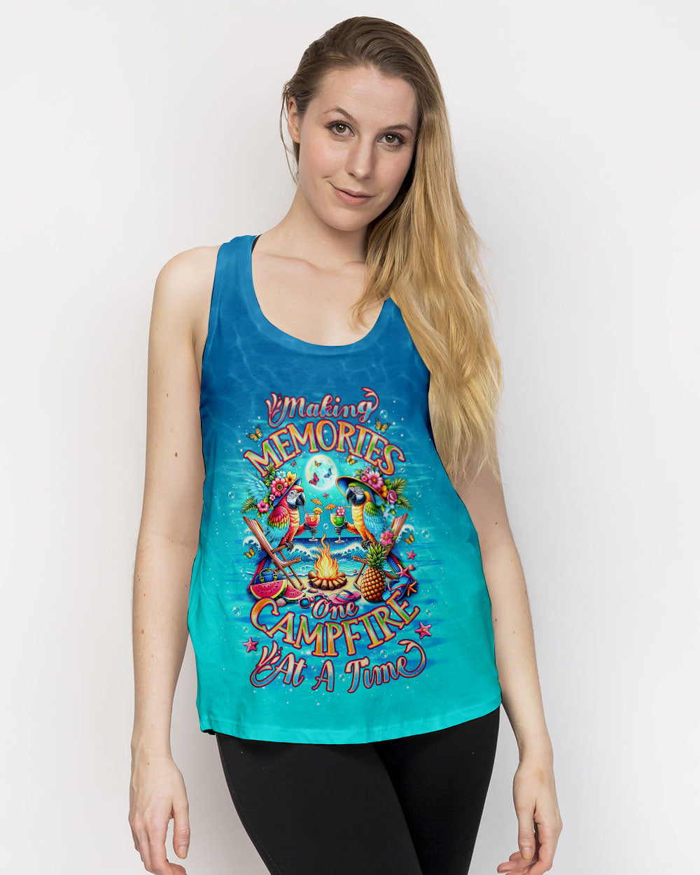 MAKING MEMORIES ONE CAMPFIRE AT A TIME PARROT ALL OVER PRINT - TLNO2305244