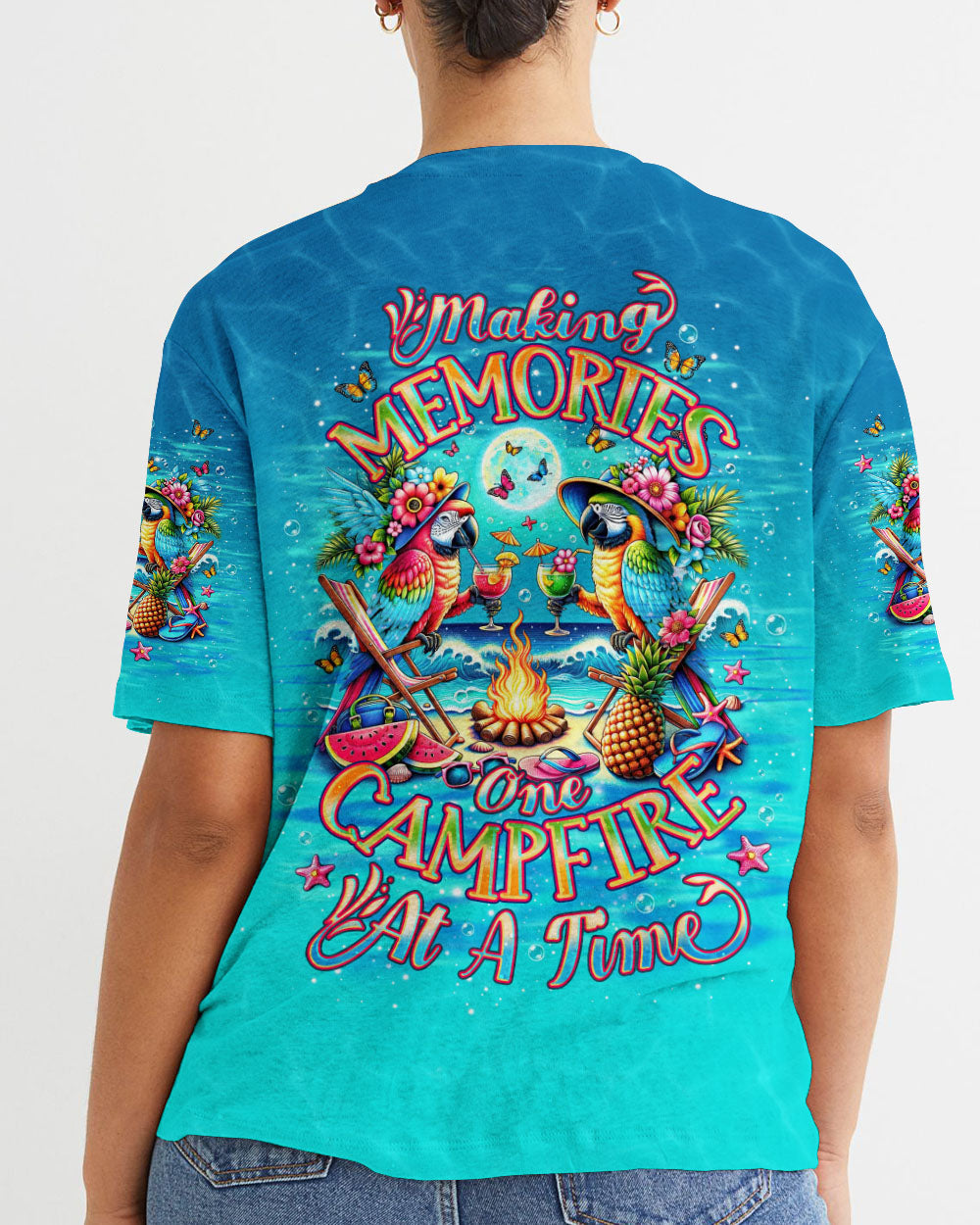MAKING MEMORIES ONE CAMPFIRE AT A TIME PARROT ALL OVER PRINT - TLNO2305244