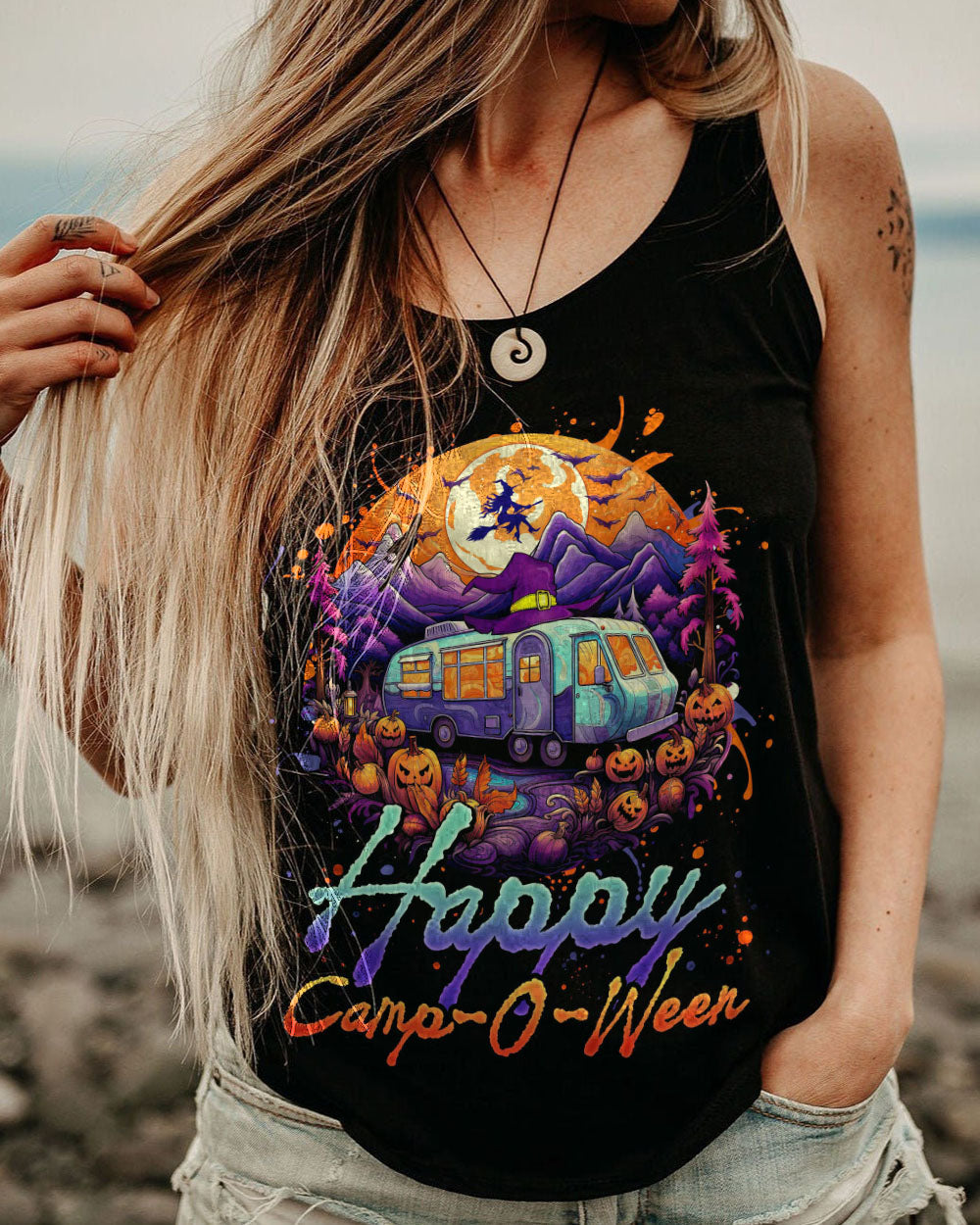 HAPPY CAMP-O-WEEN HALLOWEEN ALL OVER PRINT - TLNO3107232