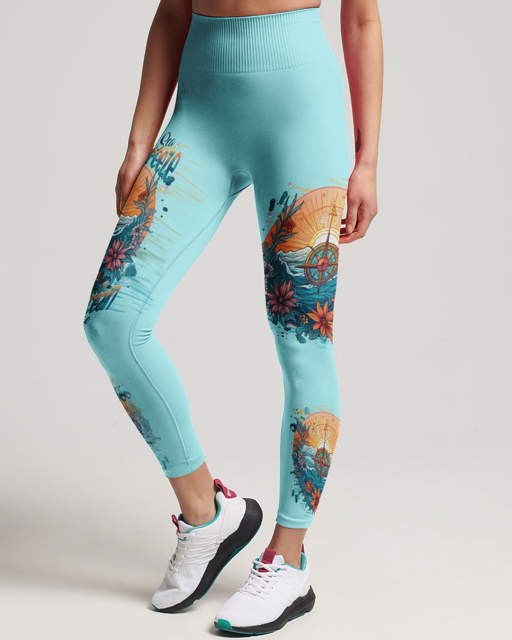 SMELL THE SEA FEEL THE BREEZE COMPASS ALL OVER PRINT - TLNT0609232