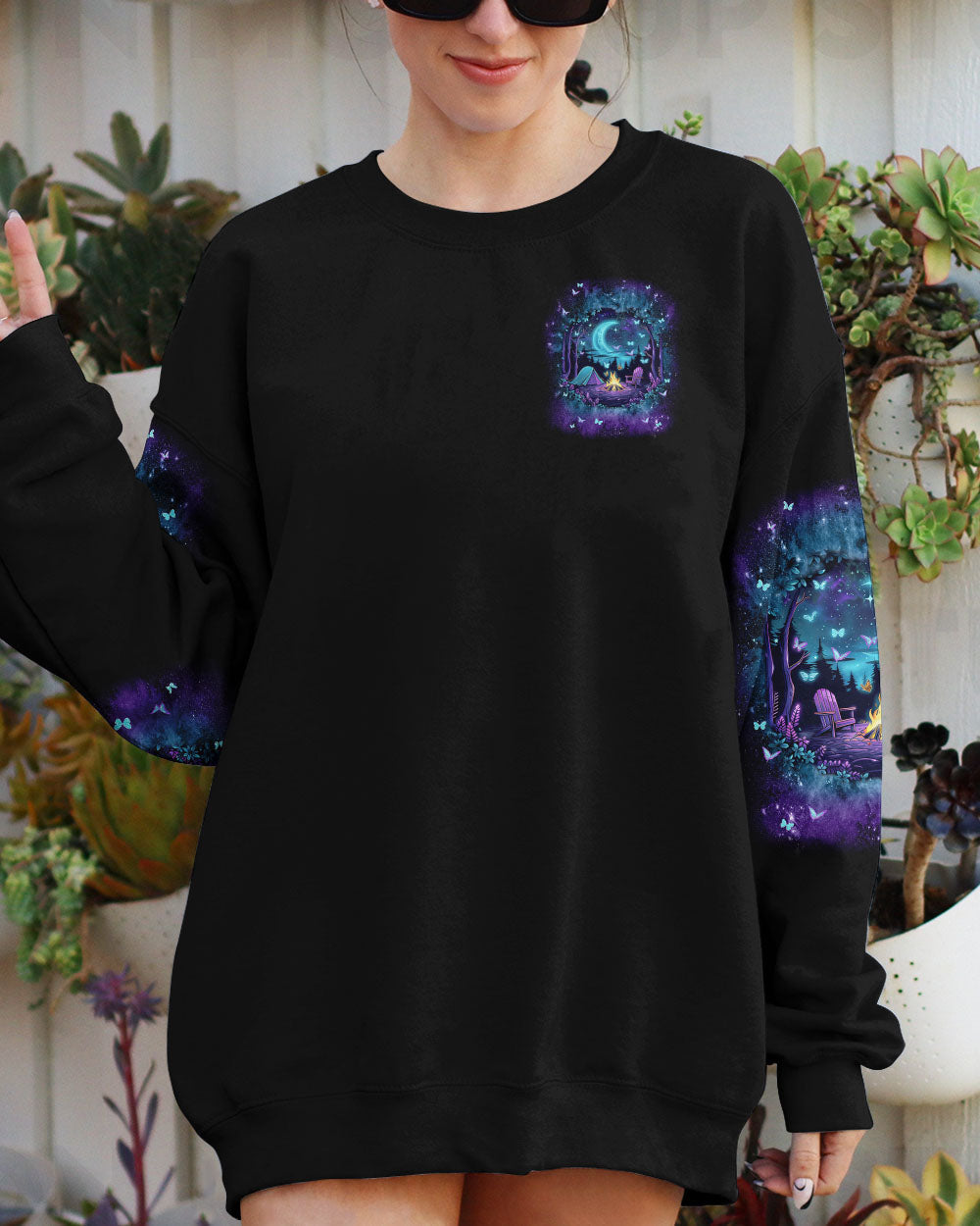 STARRY NIGHT SKY AND A CAMPFIRE COUNT ME IN ALL OVER PRINT - TLNT1109244
