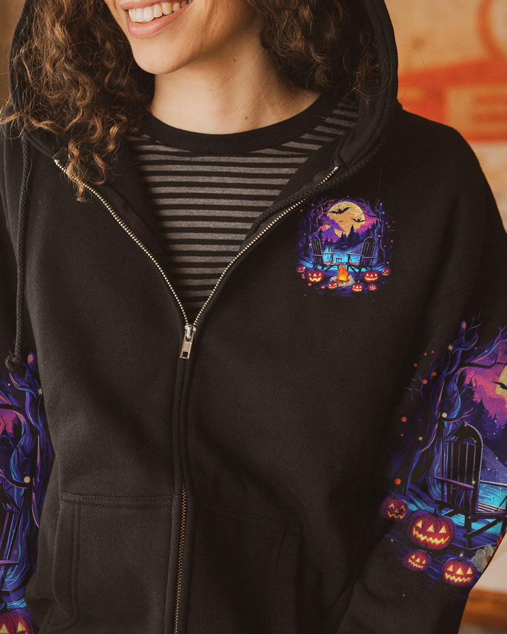 MAKING MEMORIES ONE CAMPFIRE AT A TIME HALLOWEEN ALL OVER PRINT - TLNT1608231