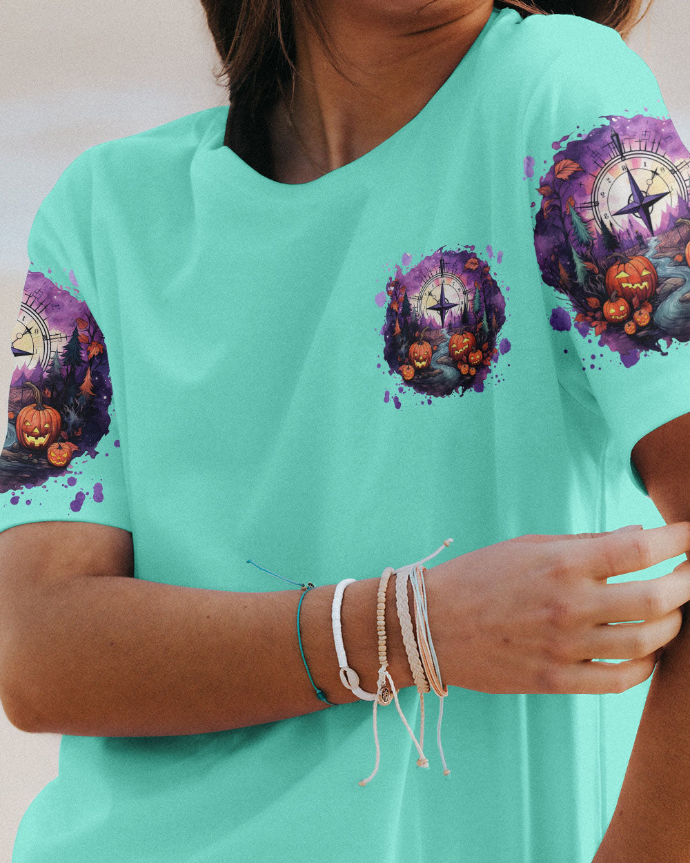 NOT ALL WHO WANDER ARE LOST COMPASS HALLOWEEN ALL OVER PRINT - TLNT1808233