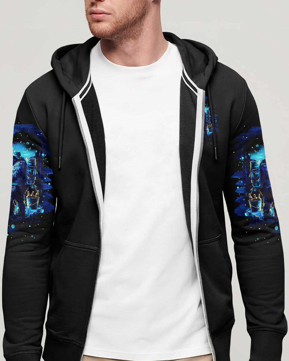 AND INTO THE FOREST I GO BIGFOOT FISHING ALL OVER PRINT - TLNT2102251