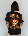 FIND ME WHERE THE WILD THINGS ARE DEER HUNTING NATURE ALL OVER PRINT  - TLNT2111241