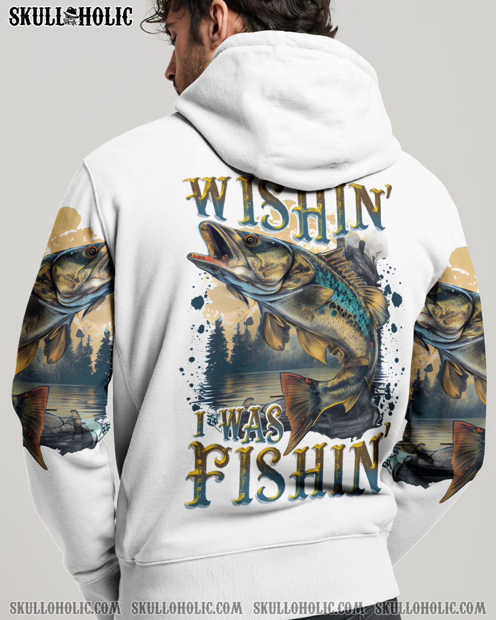 WISHIN' I WAS FISHIN' ALL OVER PRINT - TLNT2806232
