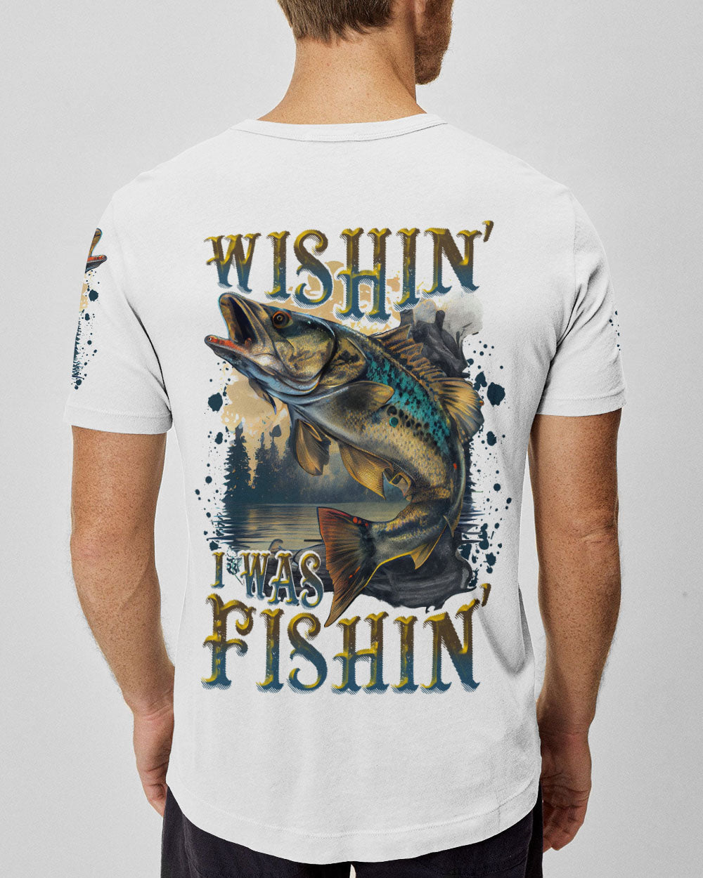 WISHIN' I WAS FISHIN' ALL OVER PRINT - TLNT2806232