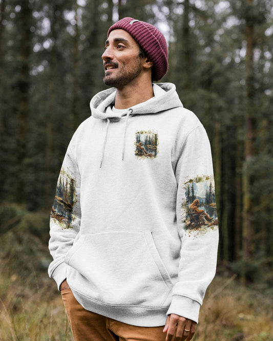 THE CLOSER I GET TO NATURE BIGFOOT FISHING ALL OVER PRINT - TLNZ0609241