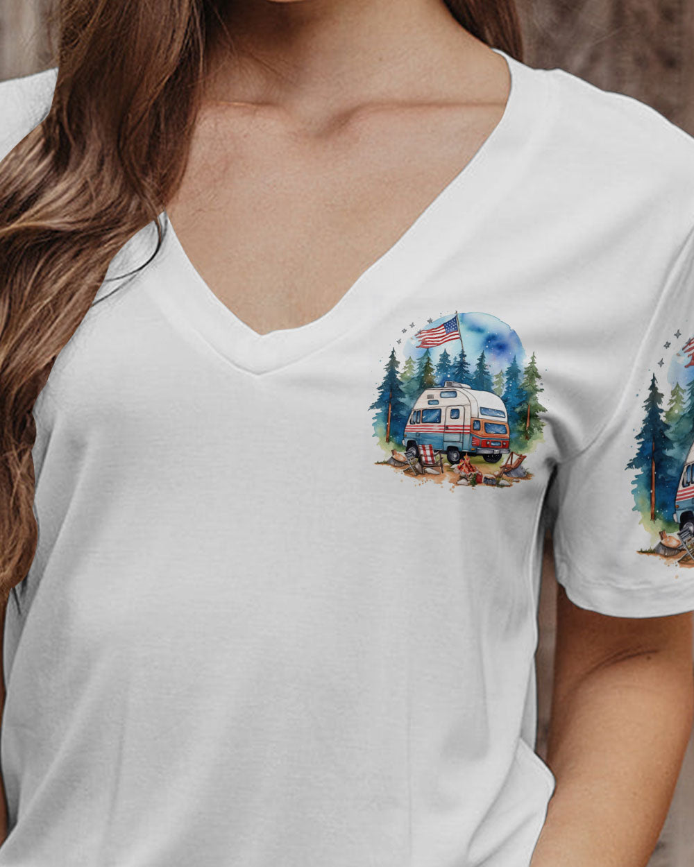 CAMPING UNDER STARS AND STRIPES ALL OVER PRINT - TLNZ1406231