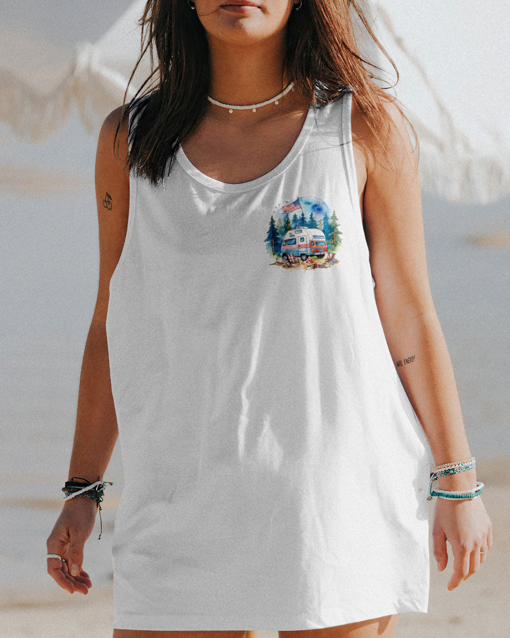 CAMPING UNDER STARS AND STRIPES ALL OVER PRINT - TLNZ1406231
