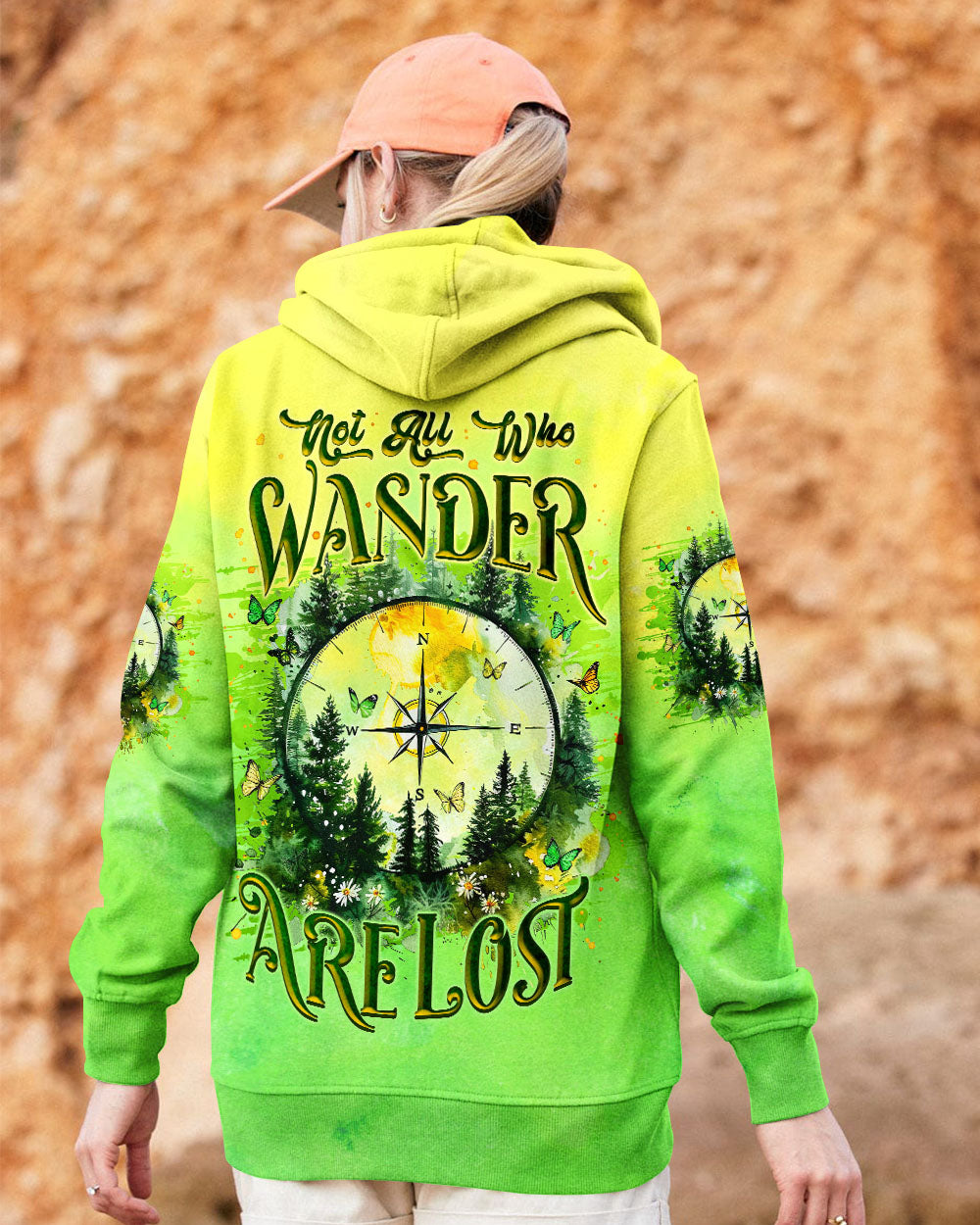 NOT ALL WHO WANDER ARE LOST COMPASS ALL OVER PRINT - TLNZ1408243