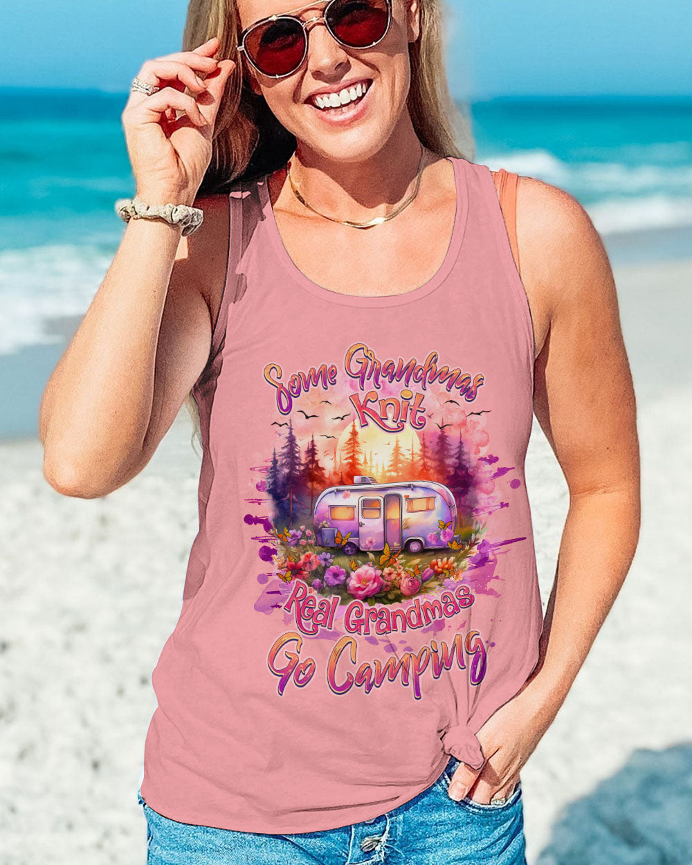 REAL GRANDMAS GO CAMPING ALL OVER PRINT - TLNZ1610232