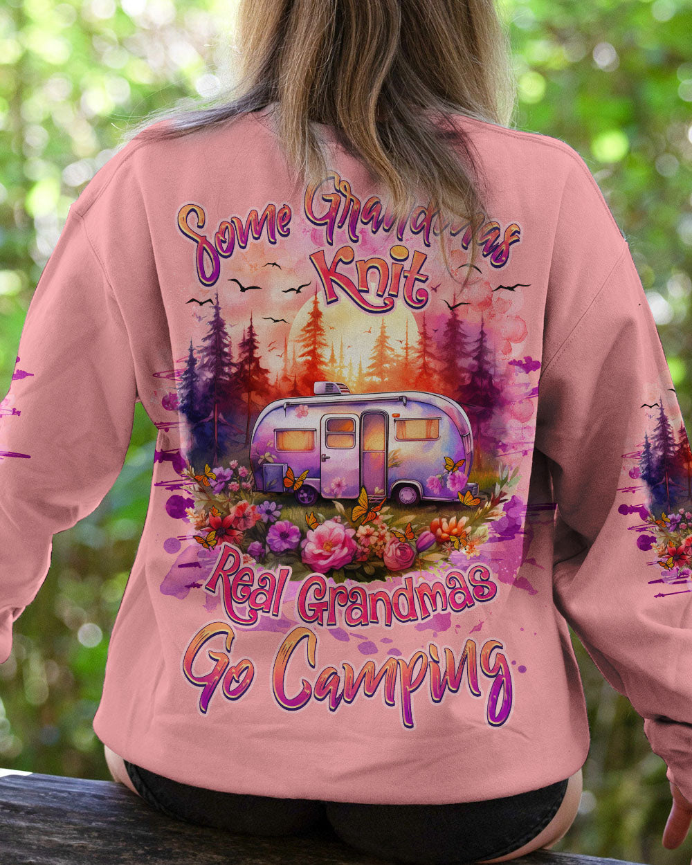 REAL GRANDMAS GO CAMPING ALL OVER PRINT - TLNZ1610232