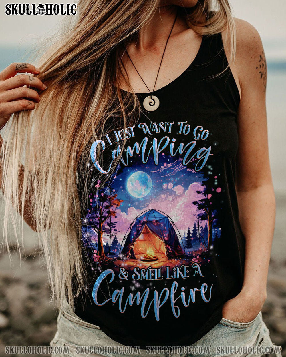 I JUST WANT TO GO CAMPING ALL OVER PRINT - TLNZ1809231