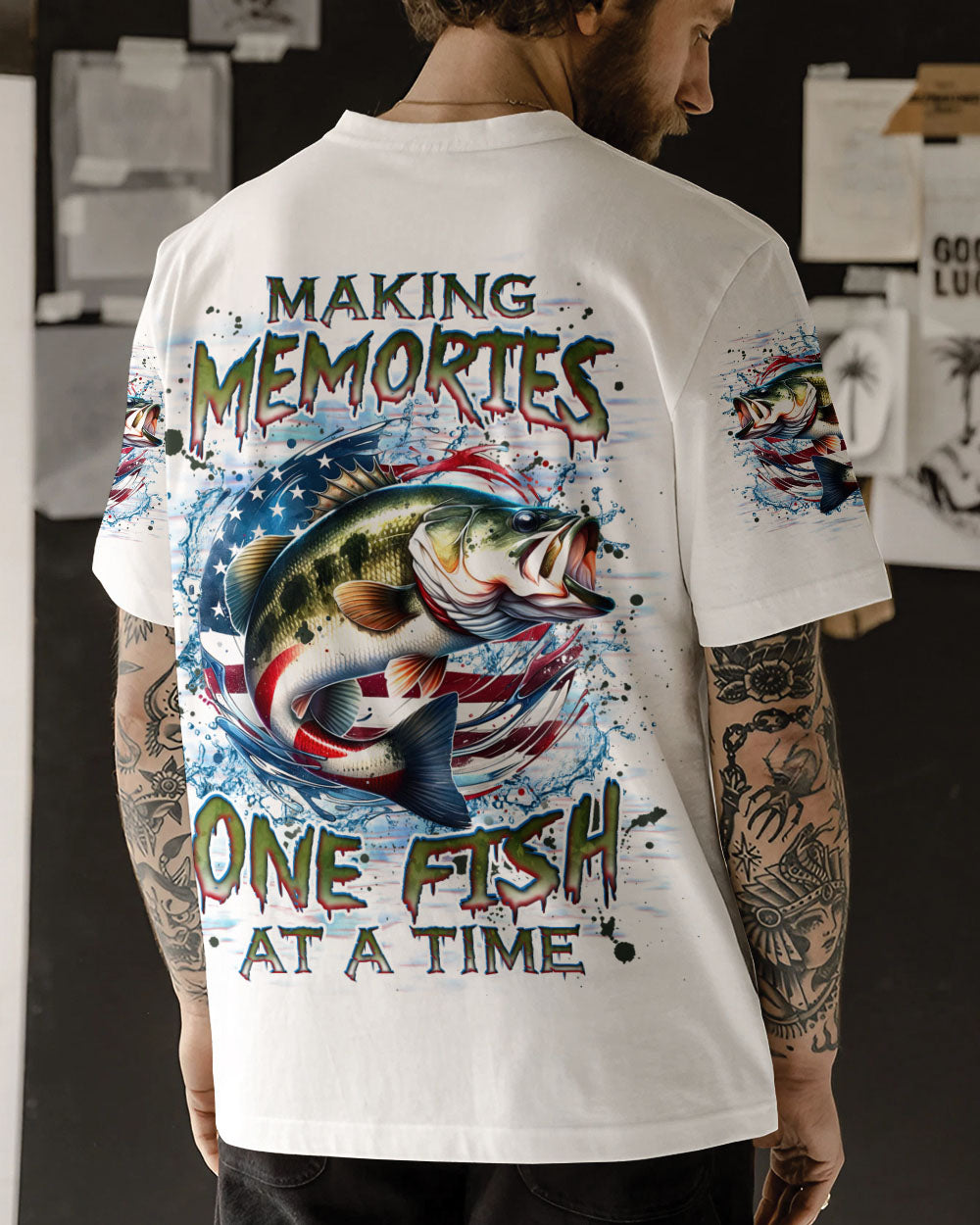 MAKING MEMORIES ONE FISH AT A TIME ALL OVER PRINT - TLNZ1909243