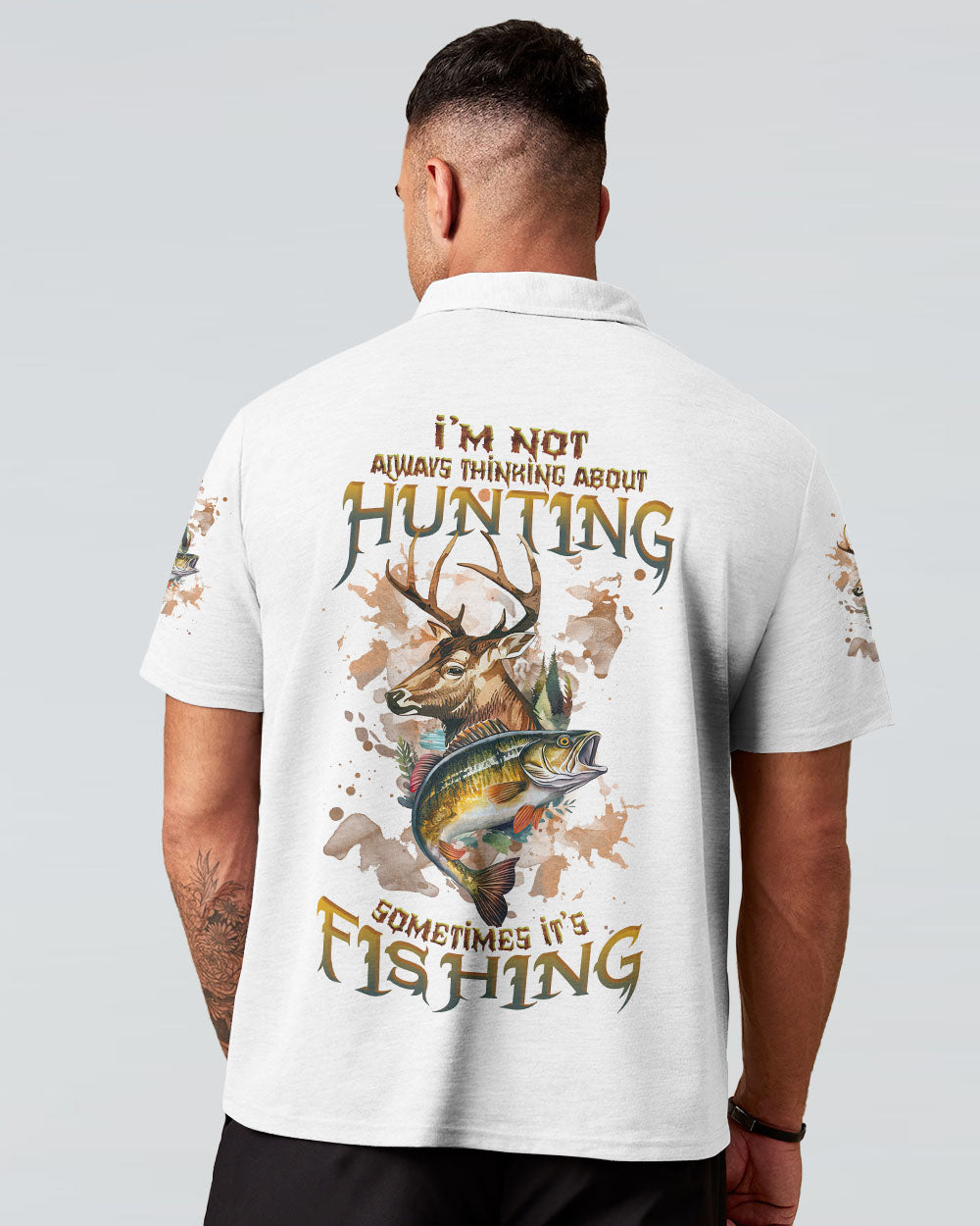 I'M NOT ALWAYS THINKING HUNTING FISHING ALL OVER PRINT - TLNZ2009232