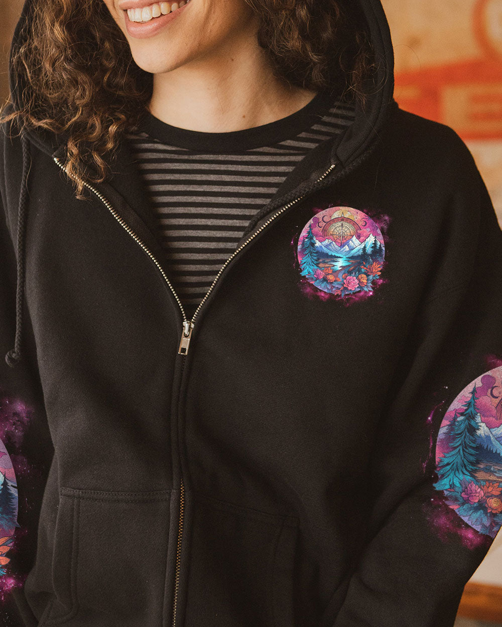 ALWAYS TAKE THE SCENIC ROUTE COMPASS ALL OVER PRINT - TLNZ2306233