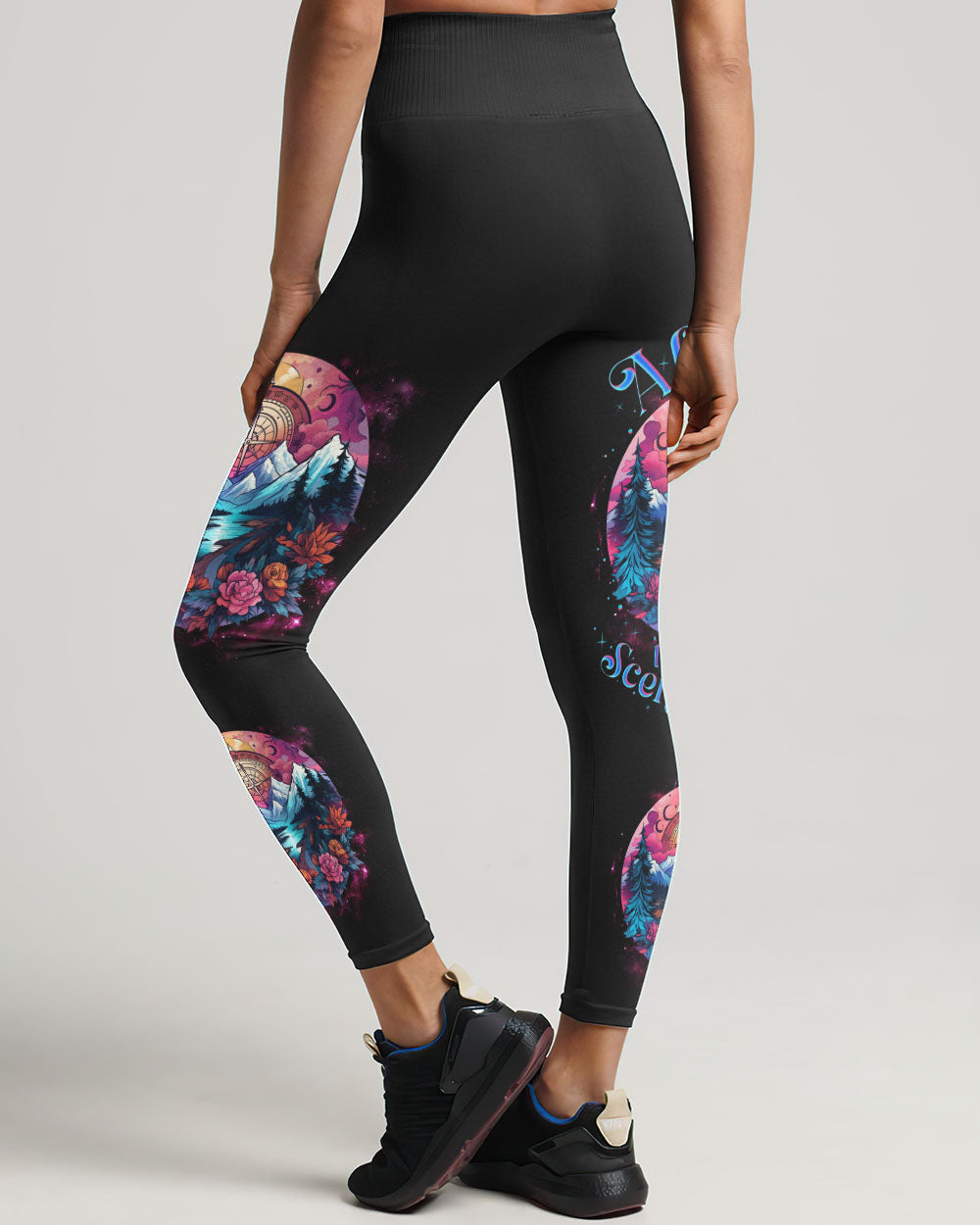ALWAYS TAKE THE SCENIC ROUTE COMPASS ALL OVER PRINT - TLNZ2306233