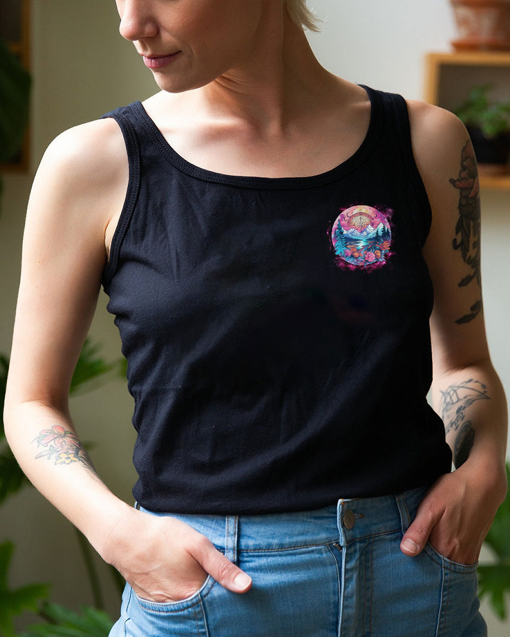ALWAYS TAKE THE SCENIC ROUTE COMPASS ALL OVER PRINT - TLNZ2306233