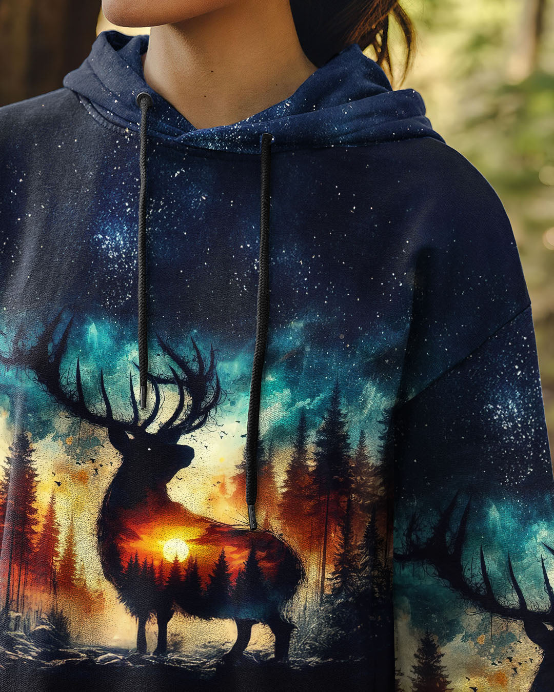 FIND ME WHERE THE WILD THINGS ARE DEER HUNTING NATURE ALL OVER PRINT  - TLNZ2311241