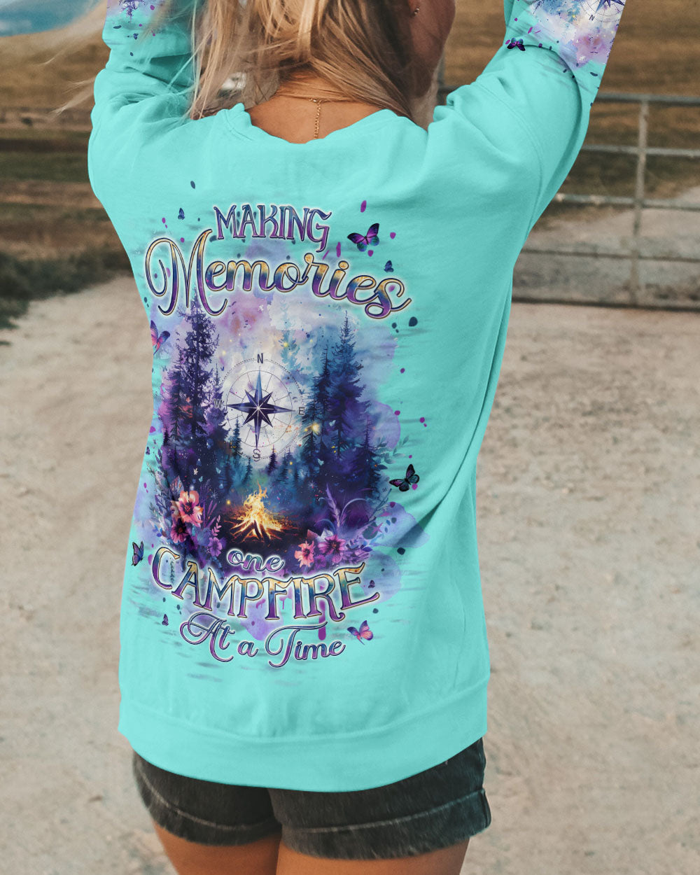 MAKING MEMORIES ONE CAMPFIRE AT A TIME ALL OVER PRINT - TLPQ1704241