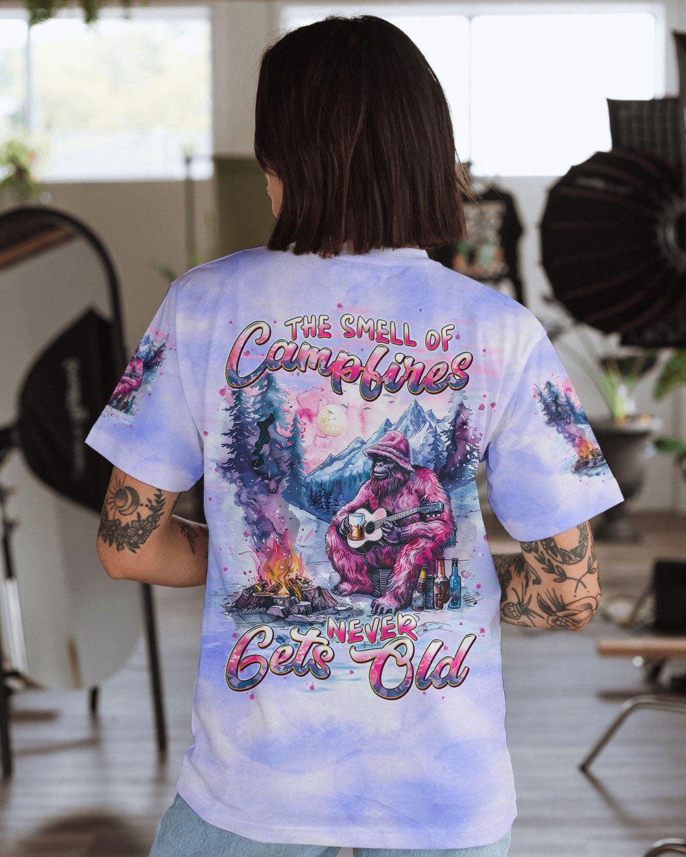 THE SMELL OF CAMPFIRES BIGFOOT ALL OVER PRINT  - TLPQ3110241