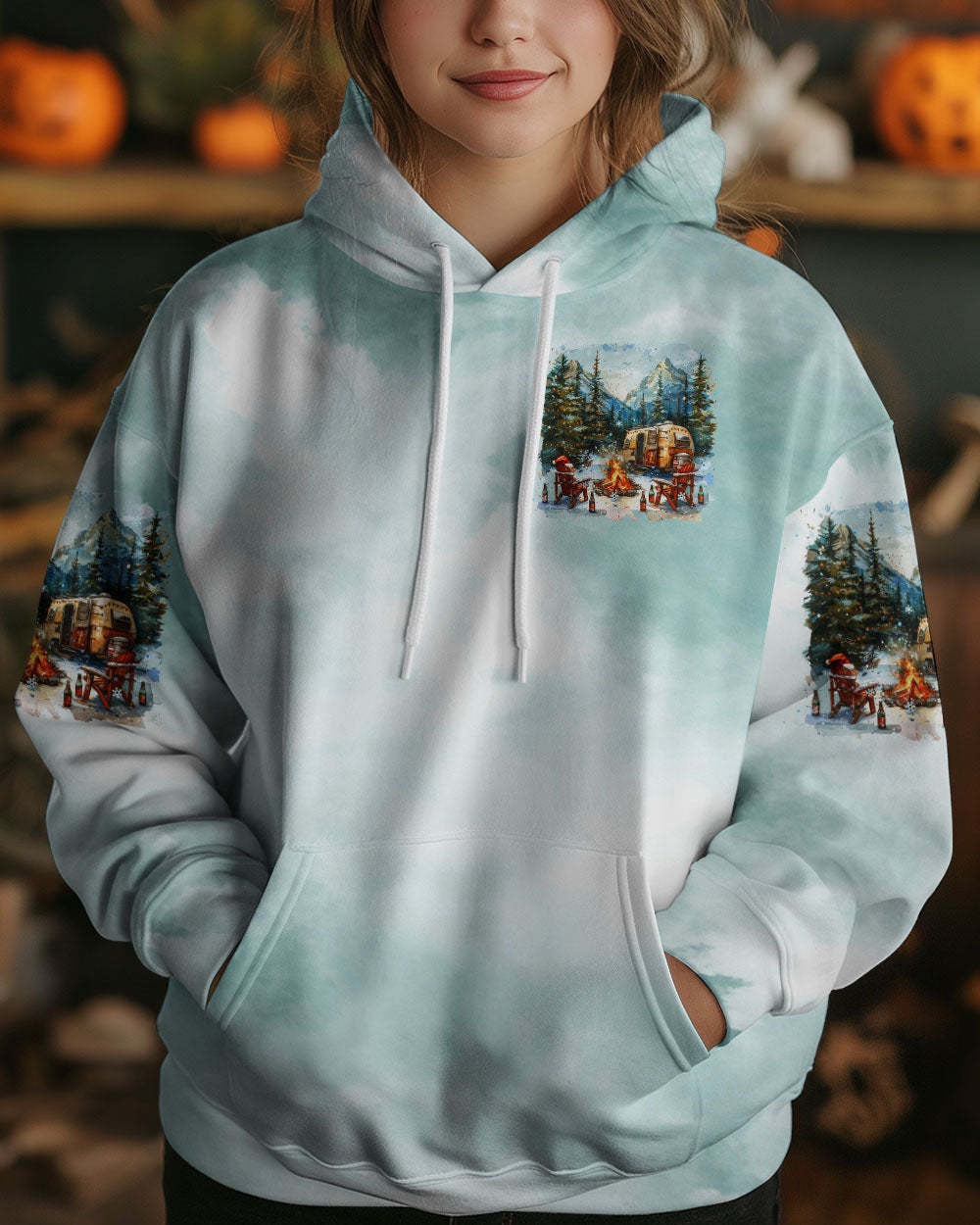 MAKING MEMORIES ONE CAMPFIRE AT A TIME  CHRISTMAS ALL OVER PRINT - TLTR0410244