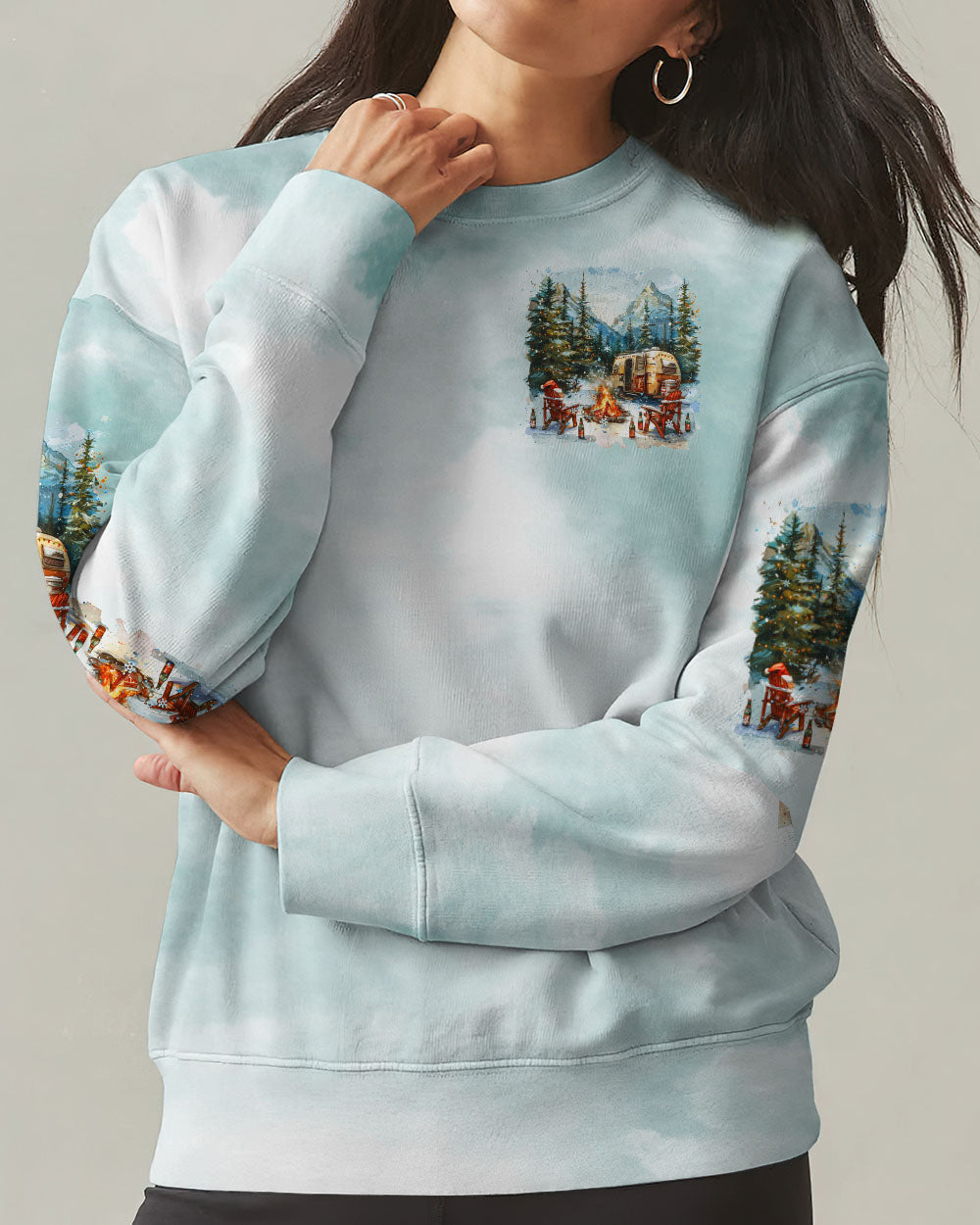 MAKING MEMORIES ONE CAMPFIRE AT A TIME  CHRISTMAS ALL OVER PRINT - TLTR0410244