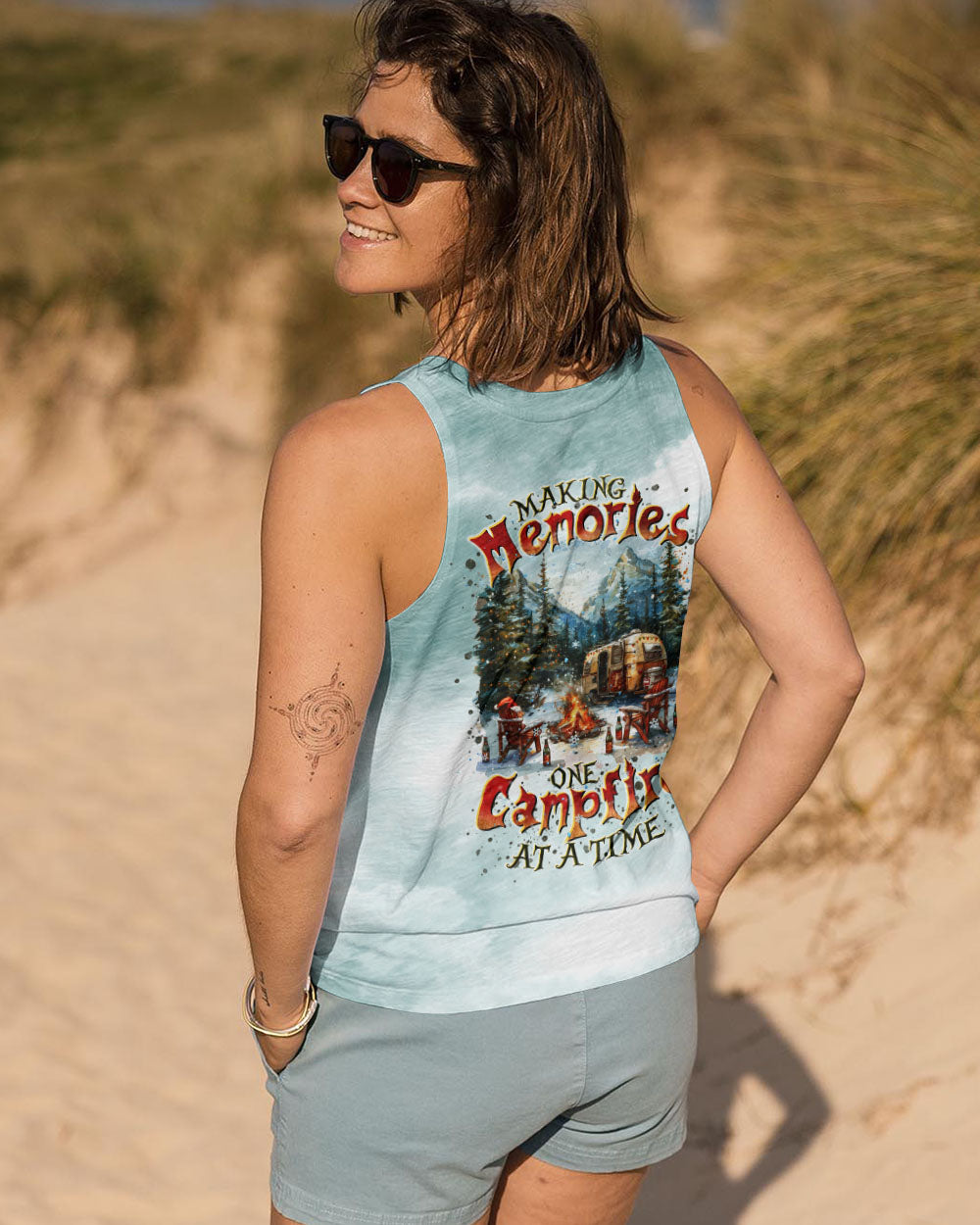 MAKING MEMORIES ONE CAMPFIRE AT A TIME  CHRISTMAS ALL OVER PRINT - TLTR0410244