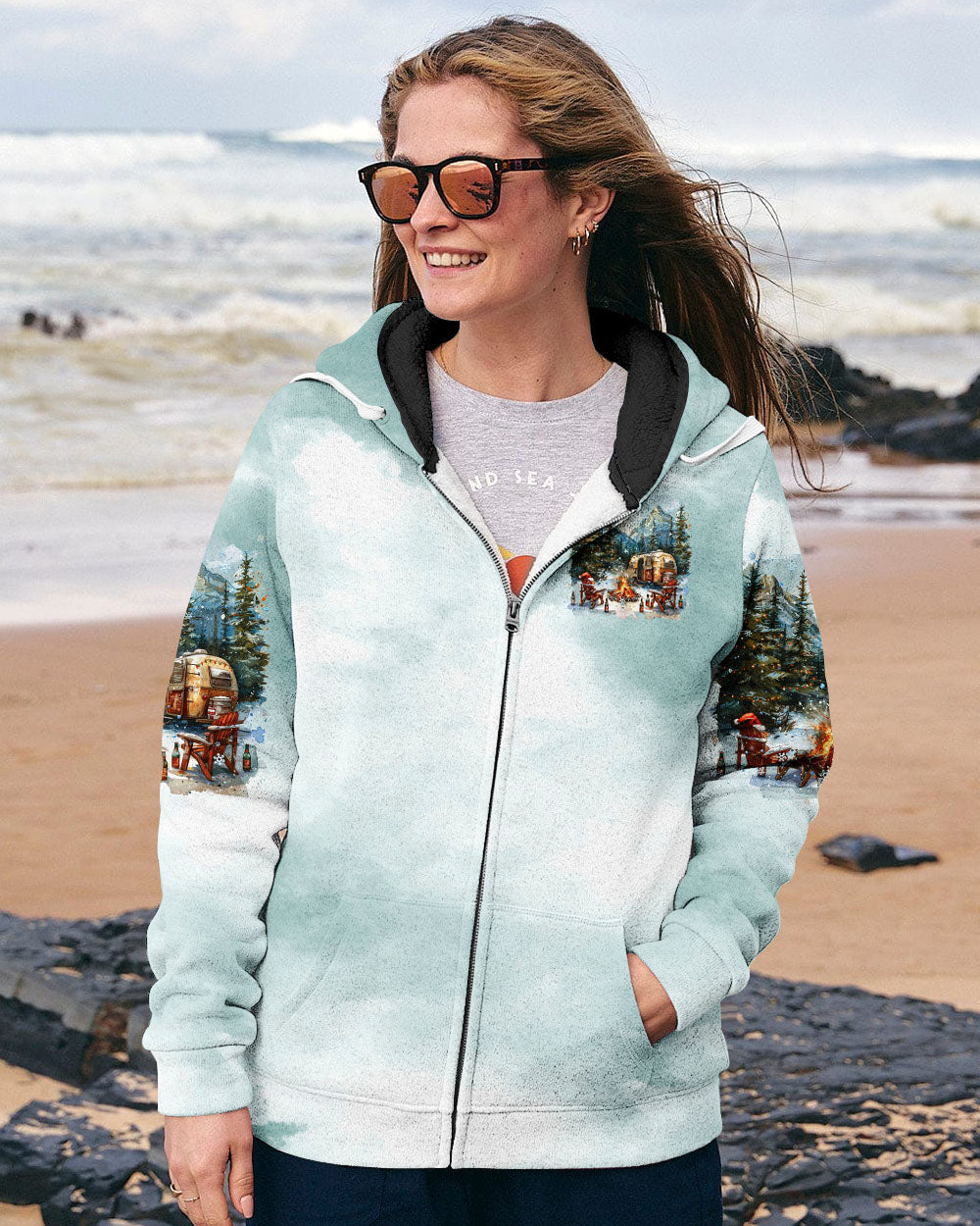 MAKING MEMORIES ONE CAMPFIRE AT A TIME  CHRISTMAS ALL OVER PRINT - TLTR0410244
