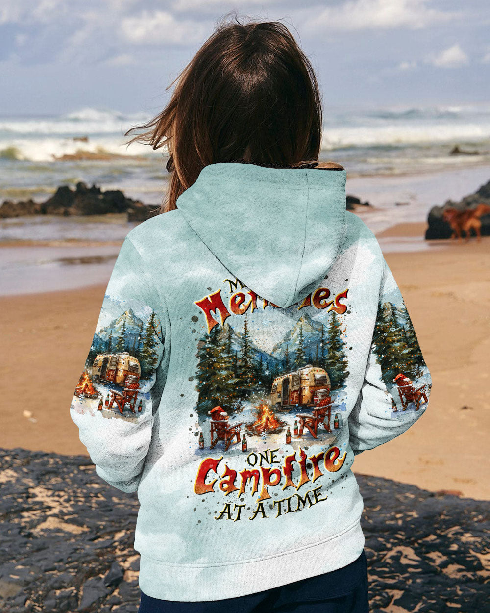 MAKING MEMORIES ONE CAMPFIRE AT A TIME  CHRISTMAS ALL OVER PRINT - TLTR0410244