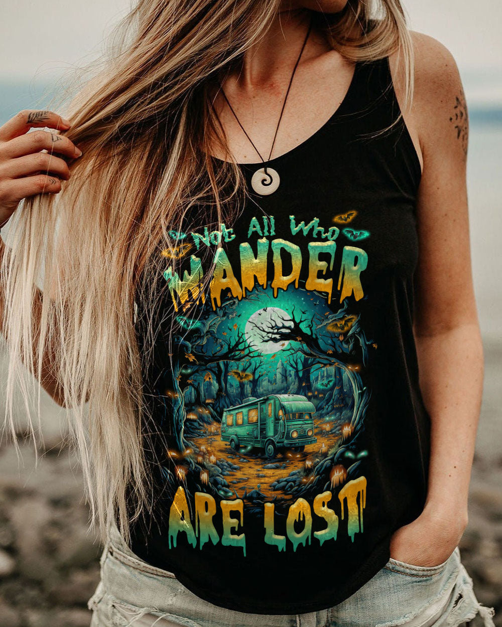 NOT ALL WHO WANDER ARE LOST HALLOWEEN ALL OVER PRINT - TLTR1208231