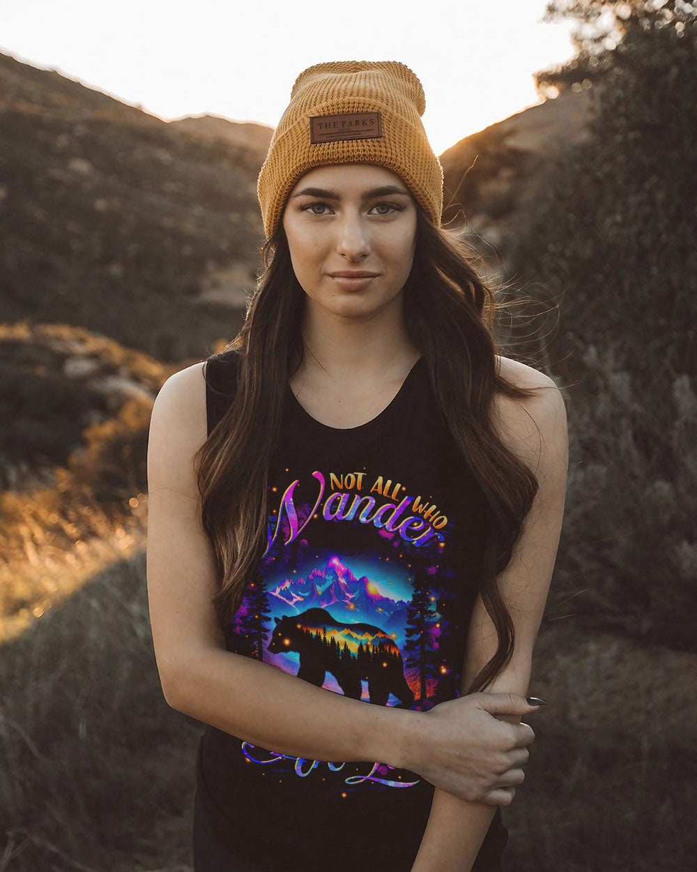 NOT ALL WHO WANDER ARE LOST BEAR COLORFUL ALL OVER PRINT - TLTR1611242