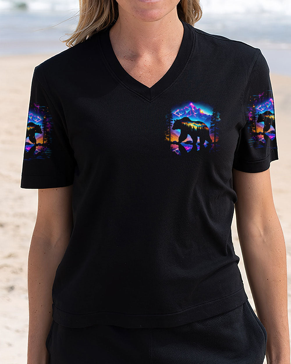 NOT ALL WHO WANDER ARE LOST BEAR COLORFUL ALL OVER PRINT - TLTR1611242