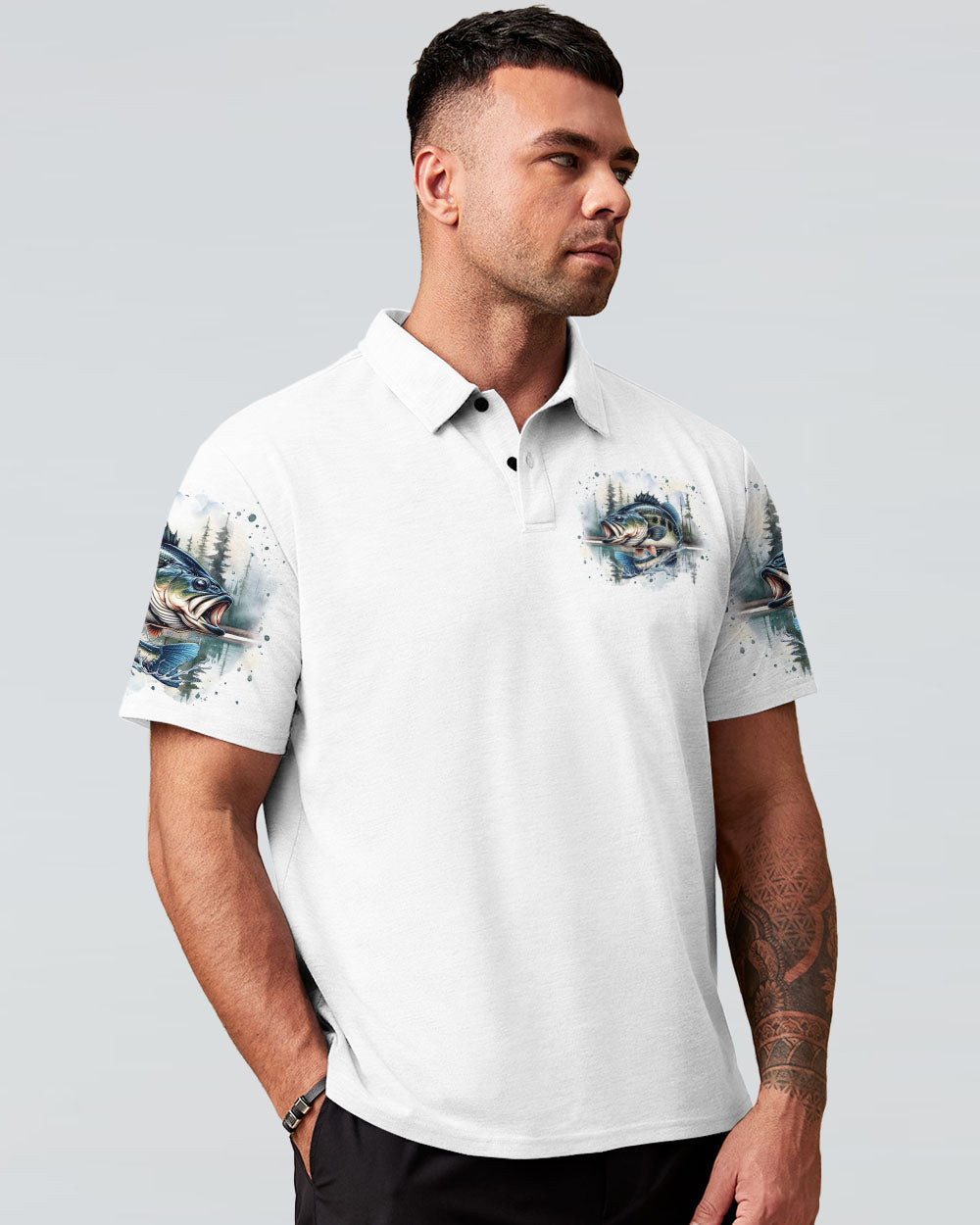 BORN TO FISH ALL OVER PRINT - TLTR1709243