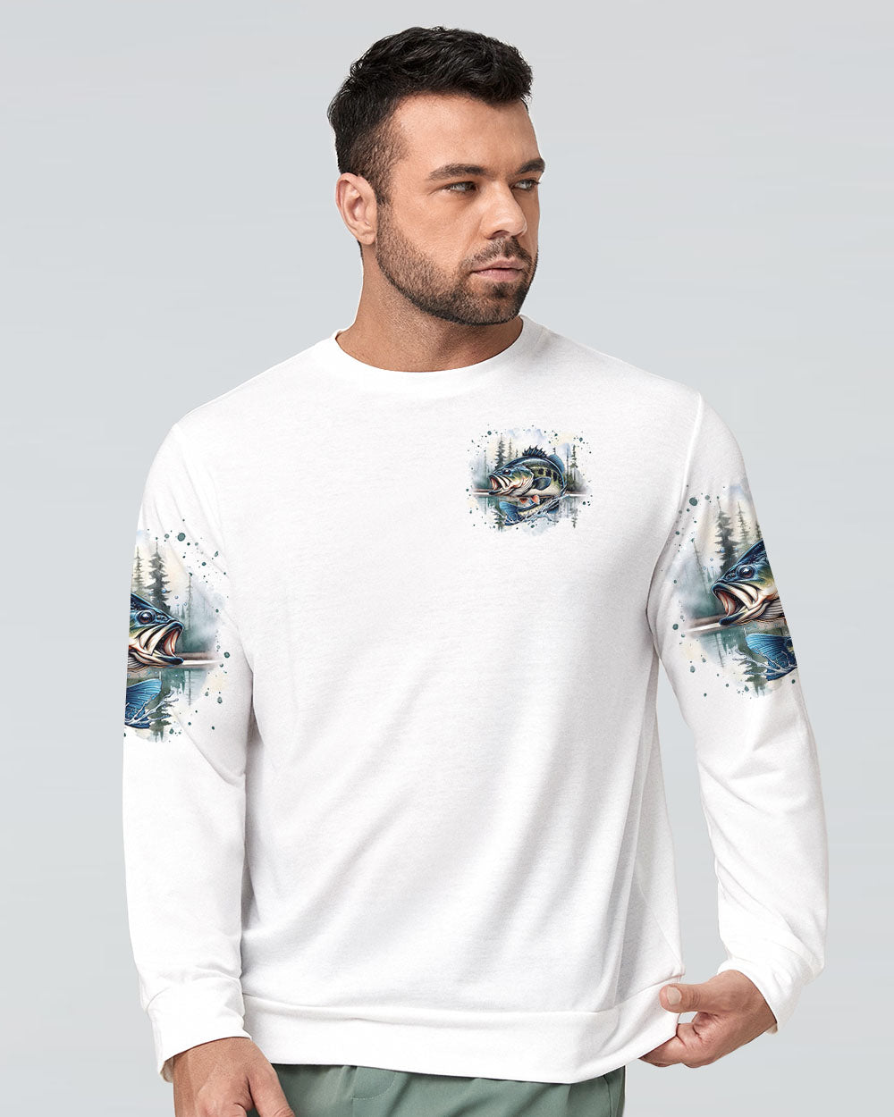 BORN TO FISH ALL OVER PRINT - TLTR1709243