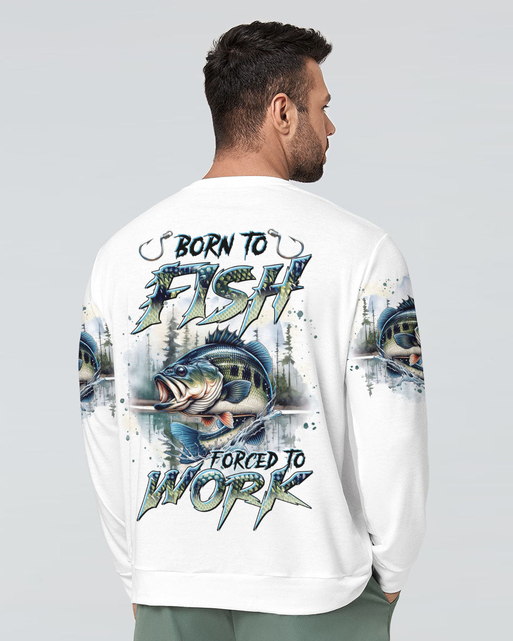 BORN TO FISH ALL OVER PRINT - TLTR1709243