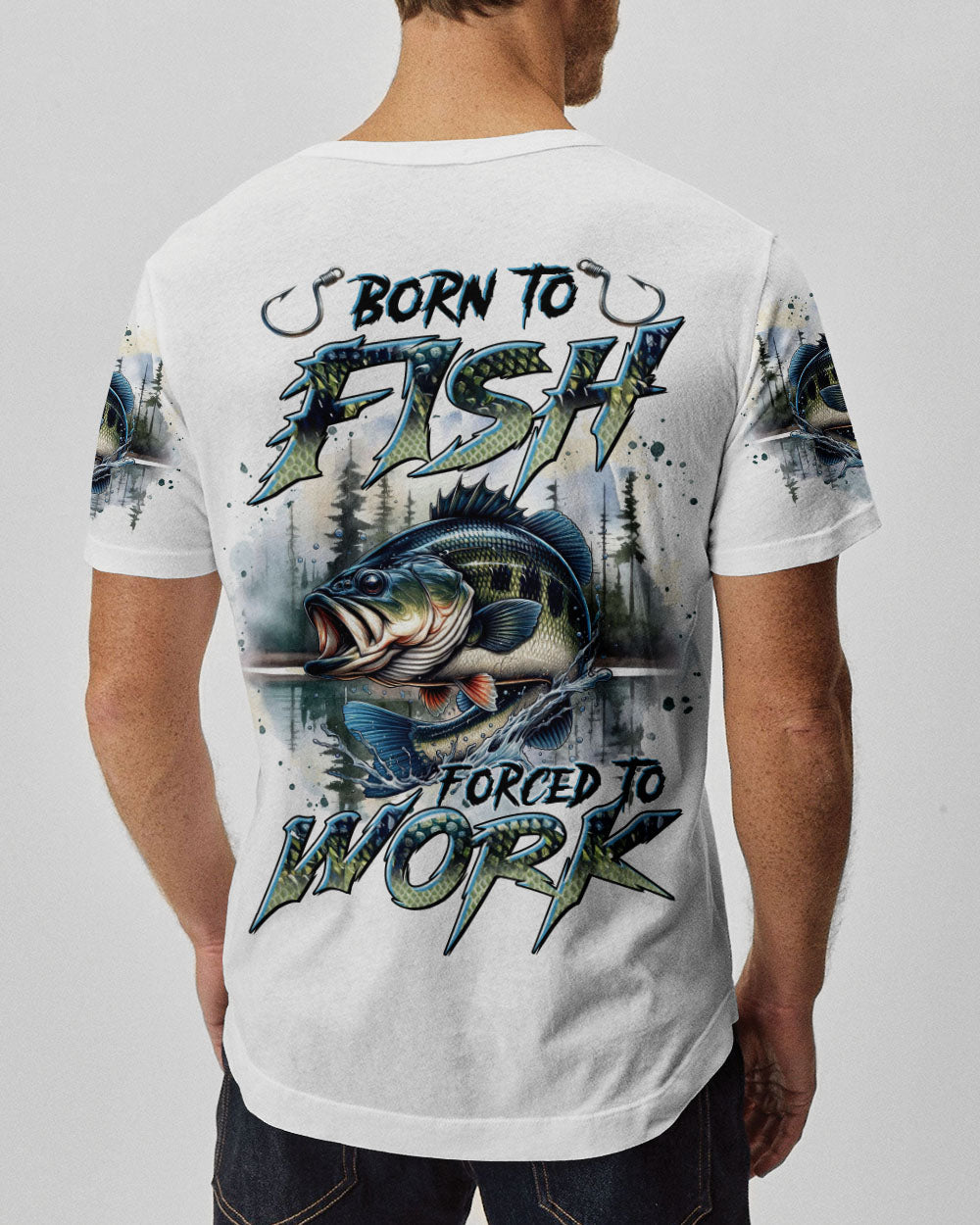 BORN TO FISH ALL OVER PRINT - TLTR1709243