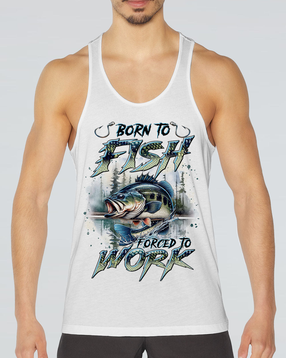 BORN TO FISH ALL OVER PRINT - TLTR1709243