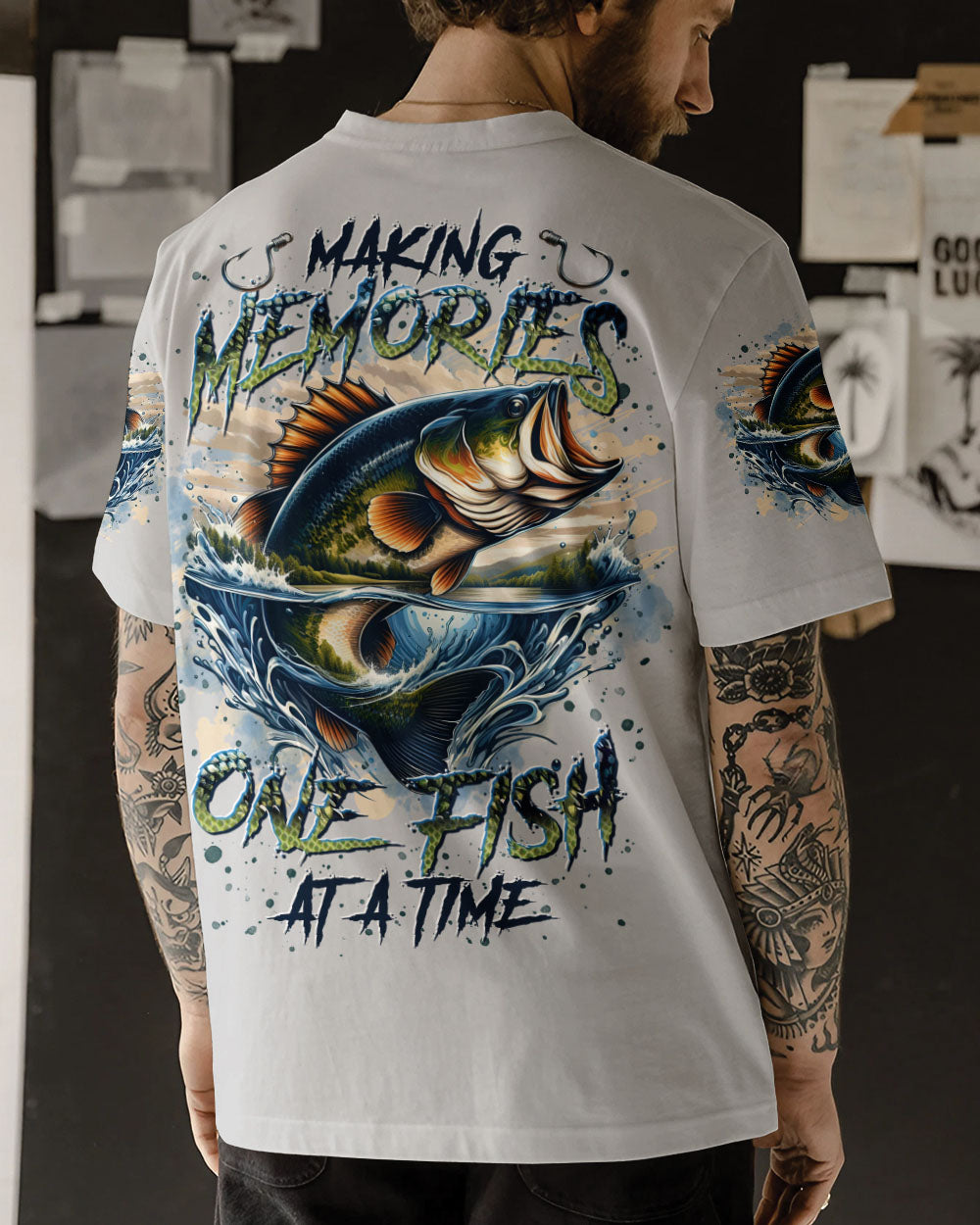 MAKING MEMORIES ONE FISH AT A TIME ALL OVER PRINT - TLTR1809245