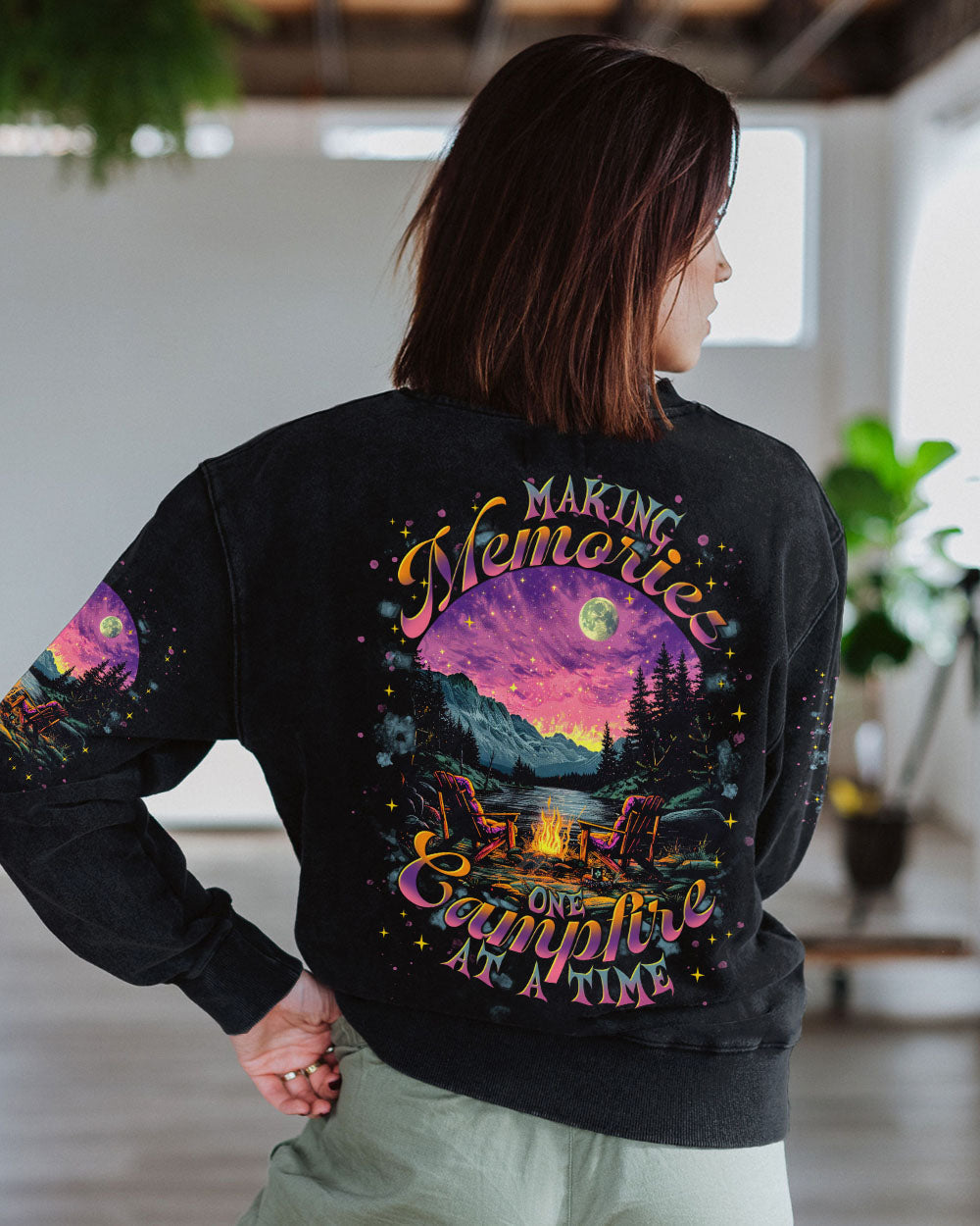 MAKING MEMORIES ONE CAMPFIRE AT A TIME ALL OVER PRINT -  TLTR1902252