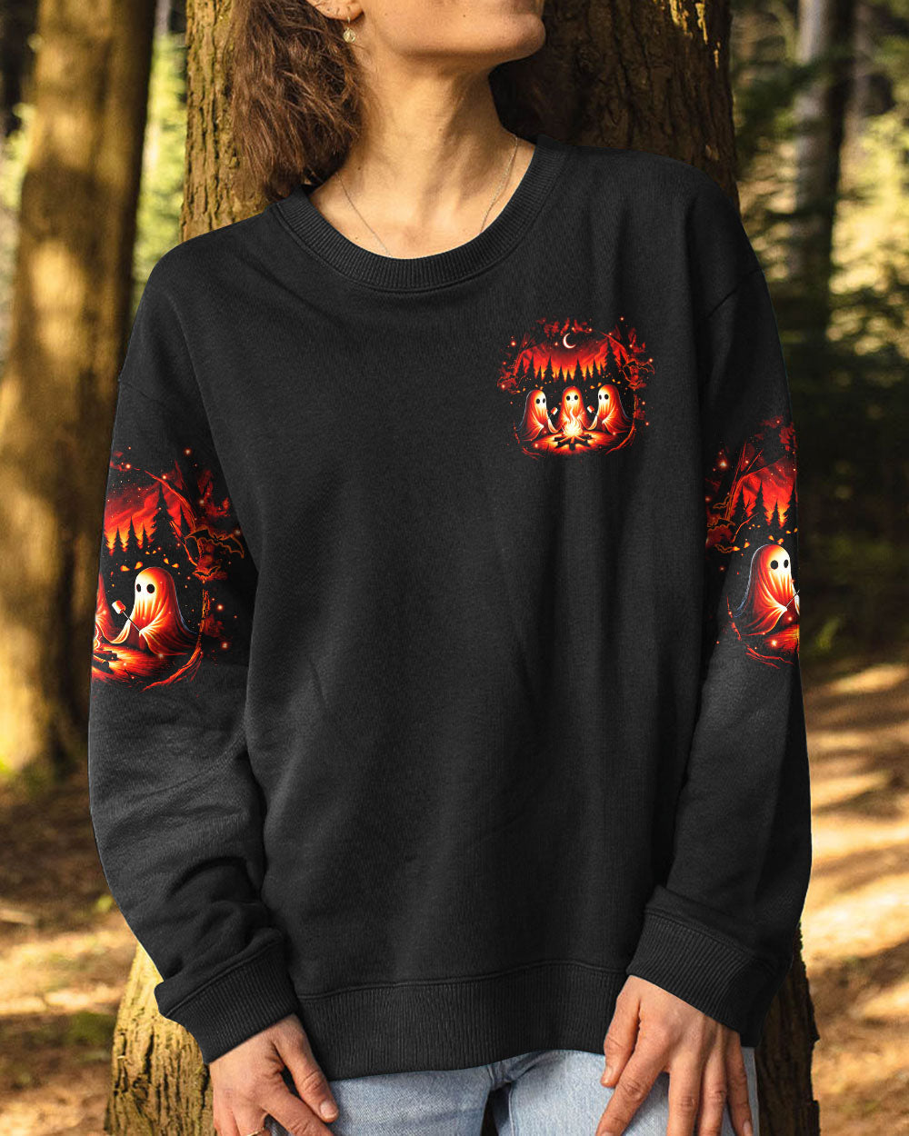 MAKING MEMORIES ONE CAMPFIRE AT A TIME BOOS HALLOWEEN ALL OVER PRINT - TLTR2708244